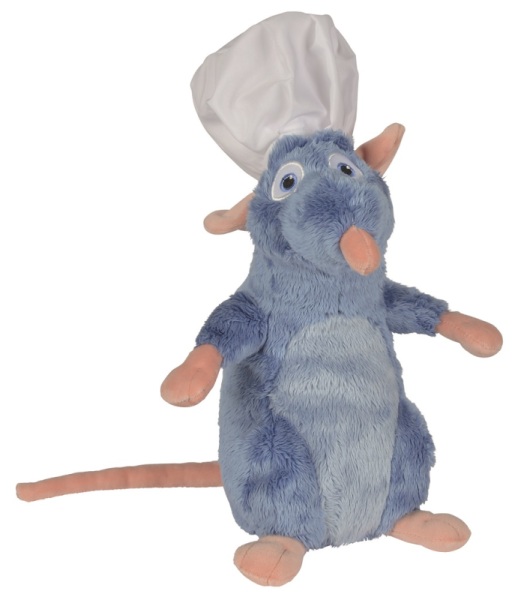 Disney Peluche Rémy avec Toque - Ratatouille